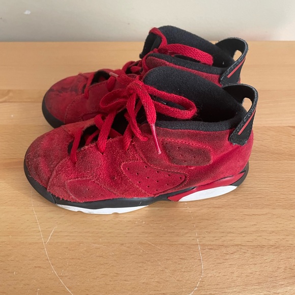 Nike Air Jordan 6 Retro Toro Bravo DV3606-600 Toddler Size 10C Red Basketball - Picture 4 of 5